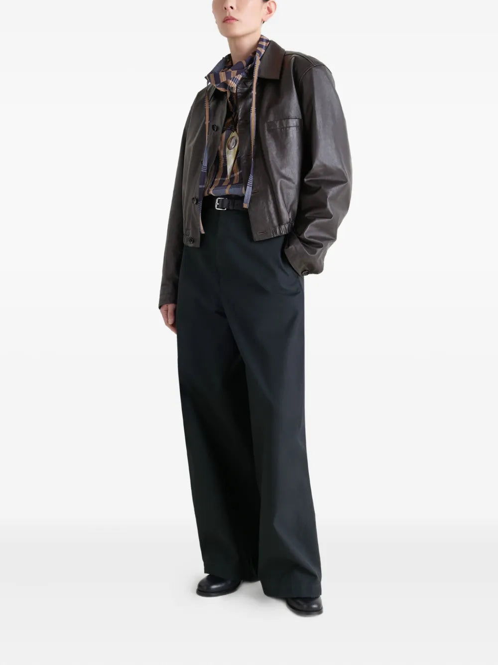 Cimarron Black Cropped Leather Jacket