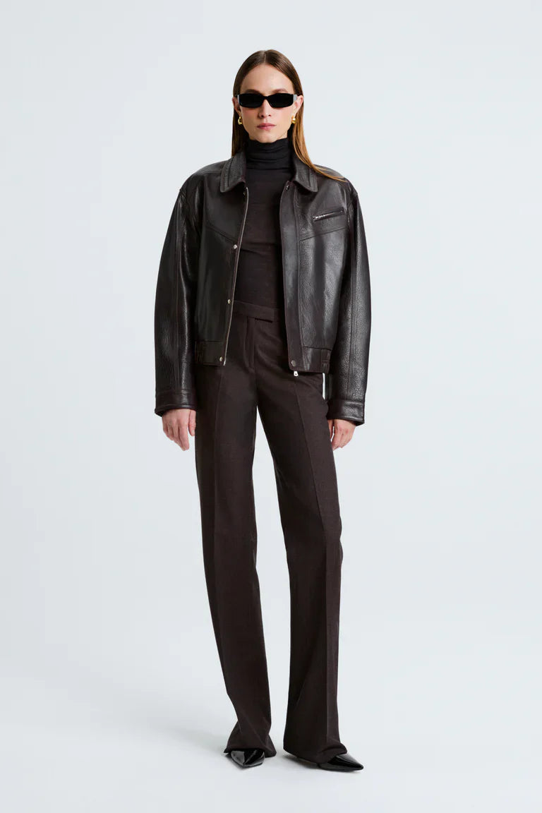 Clint Cropped Bomber Jacket