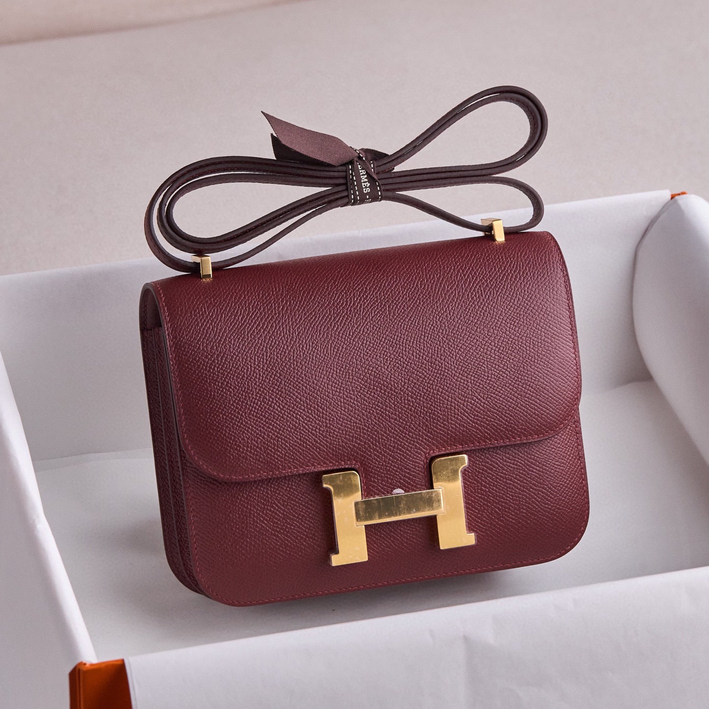 Hermès Constance 18 – Epsom Leather (Rouge H)