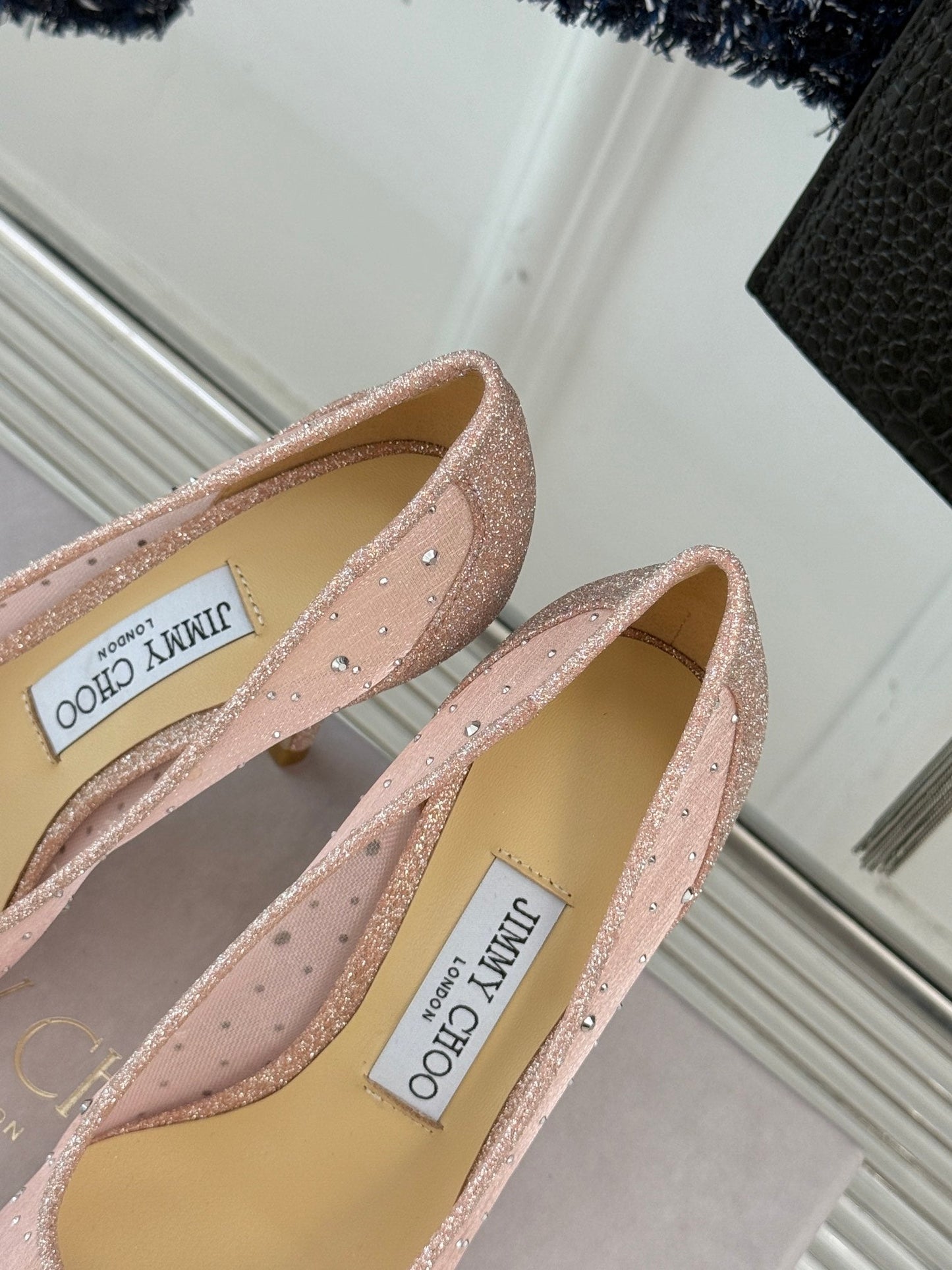 Jimmy Choo Classic Mesh High Heels
