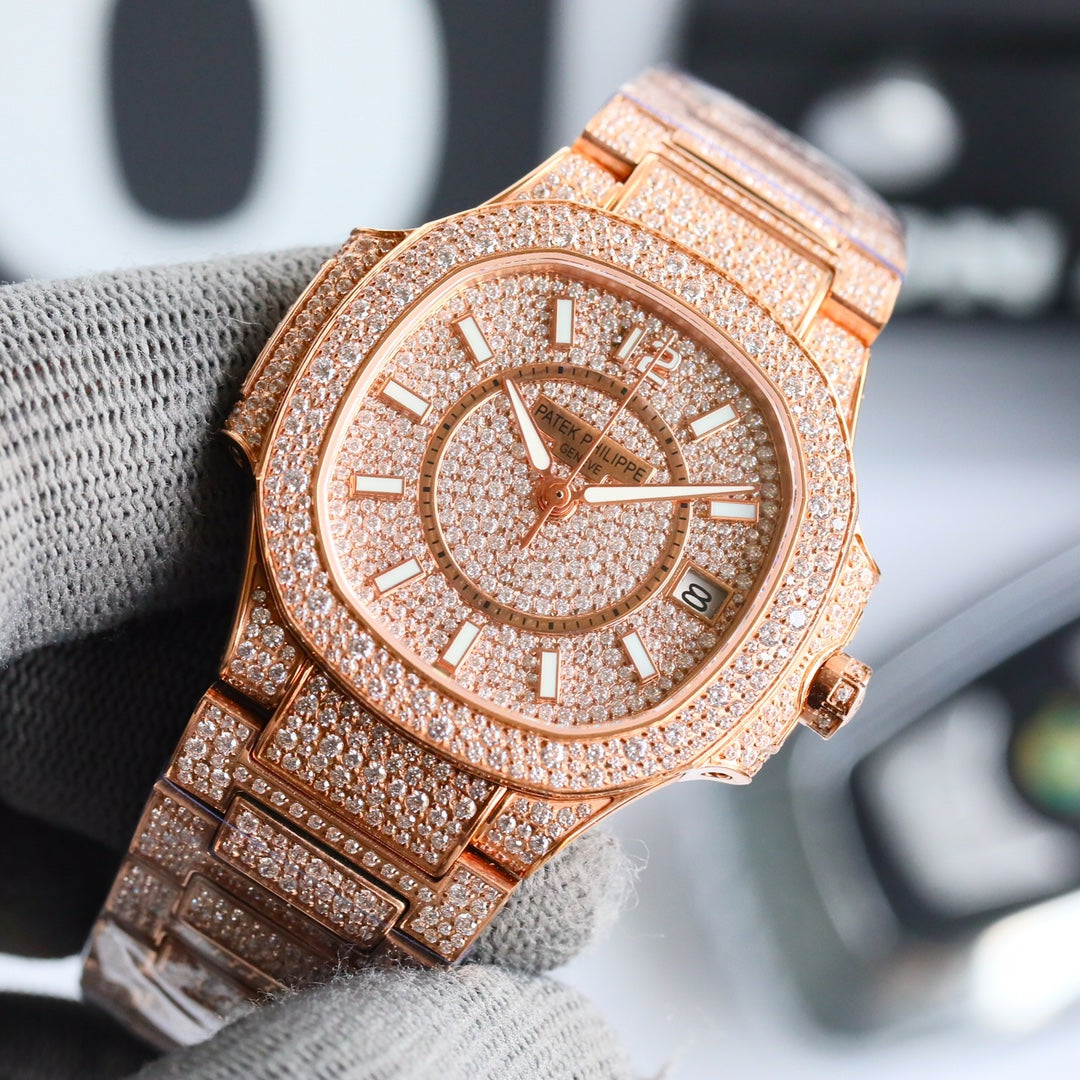 Patek Philippe Nautilus Full Pavé Diamond