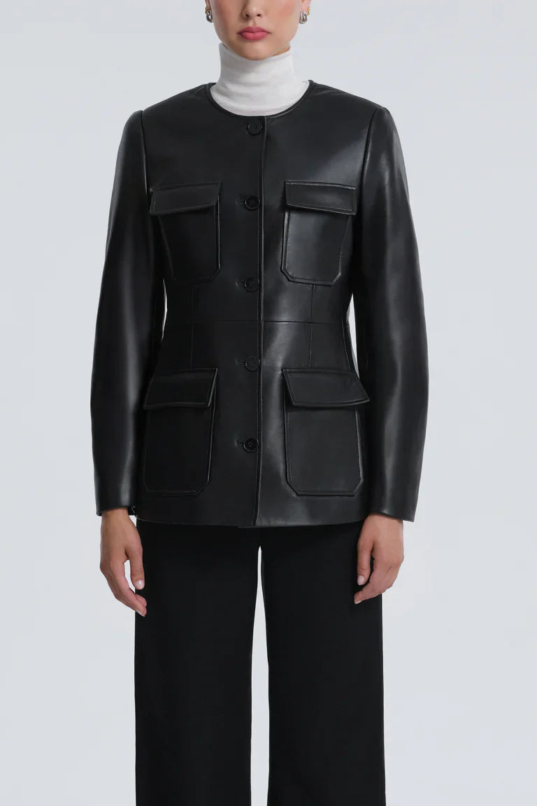 Vernes Leather Utility Jacket