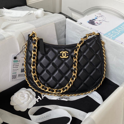 Chanel CC Chain Around Hobo Bag