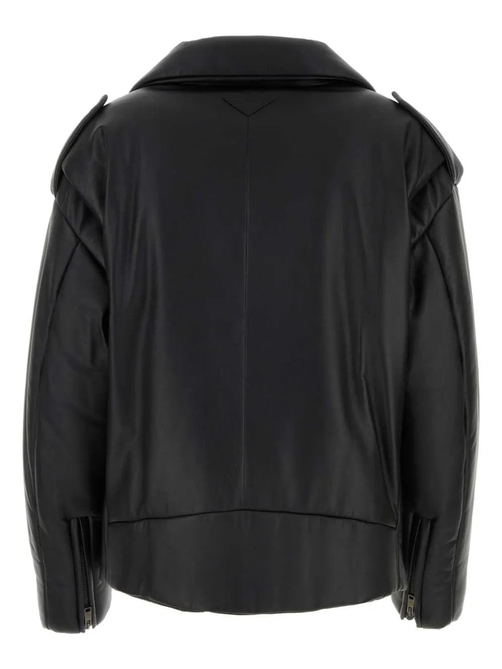 Avant-Garde Padded Leather Jacket