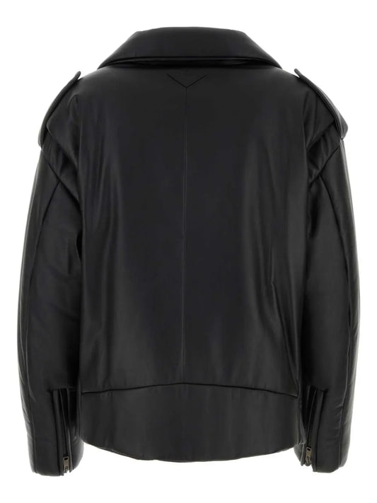 Avant-Garde Padded Leather Jacket