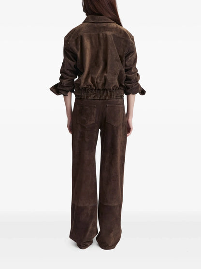 Barlington Cropped Suede Shirt Jacket