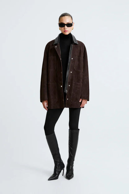 Barn Mocha Suede Jacket