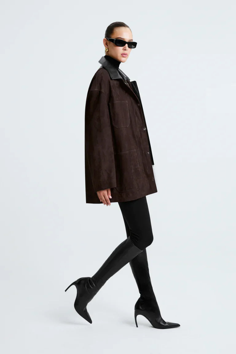 Barn Mocha Suede Jacket