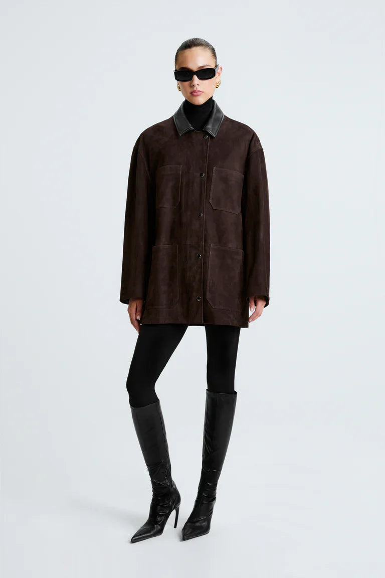 Barn Mocha Suede Jacket