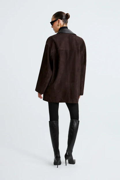 Barn Mocha Suede Jacket