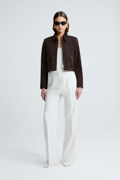 Bleeker Suede Mocha Jacket