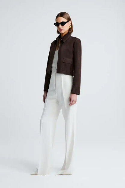 Bleeker Suede Mocha Jacket