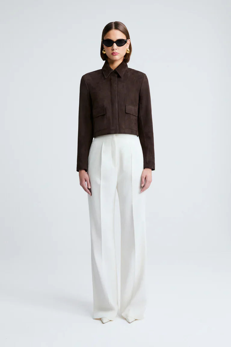 Bleeker Suede Mocha Jacket