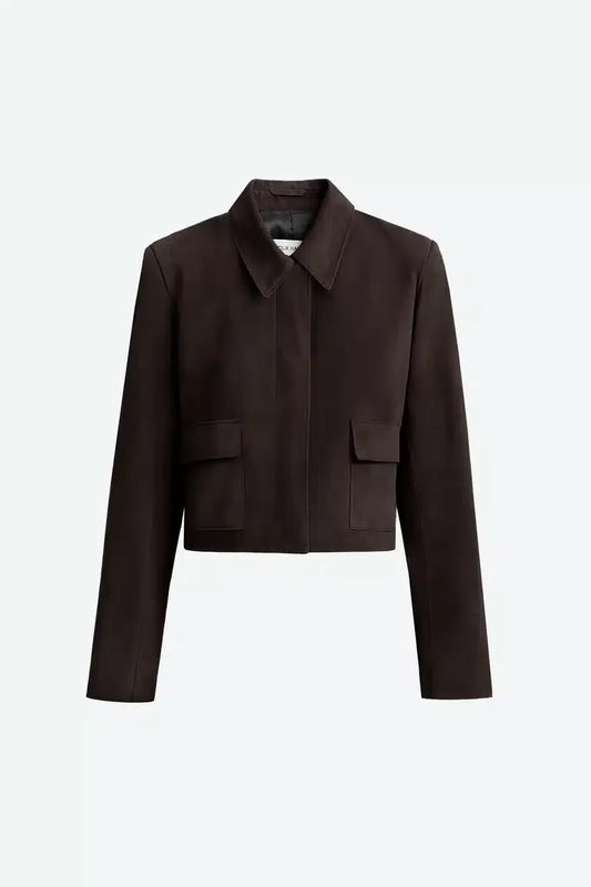 Bleeker Suede Mocha Jacket