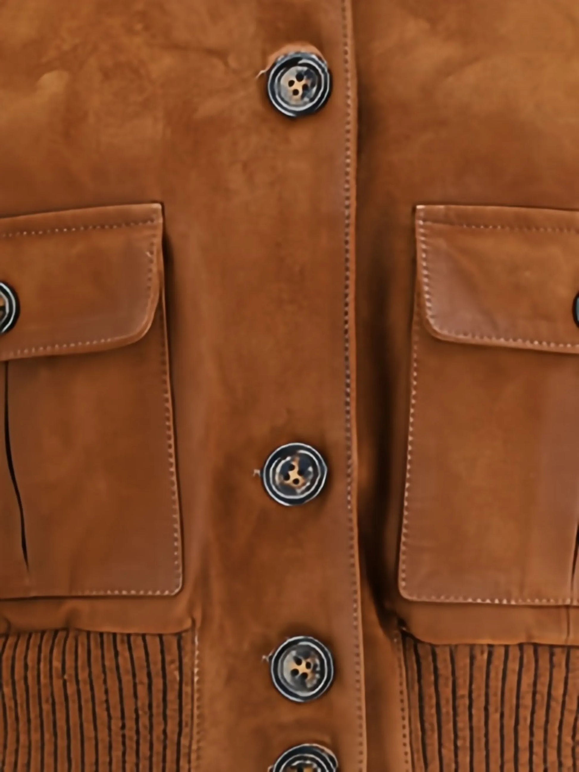 Brioni Suede Buttoned Bomber Jacket
