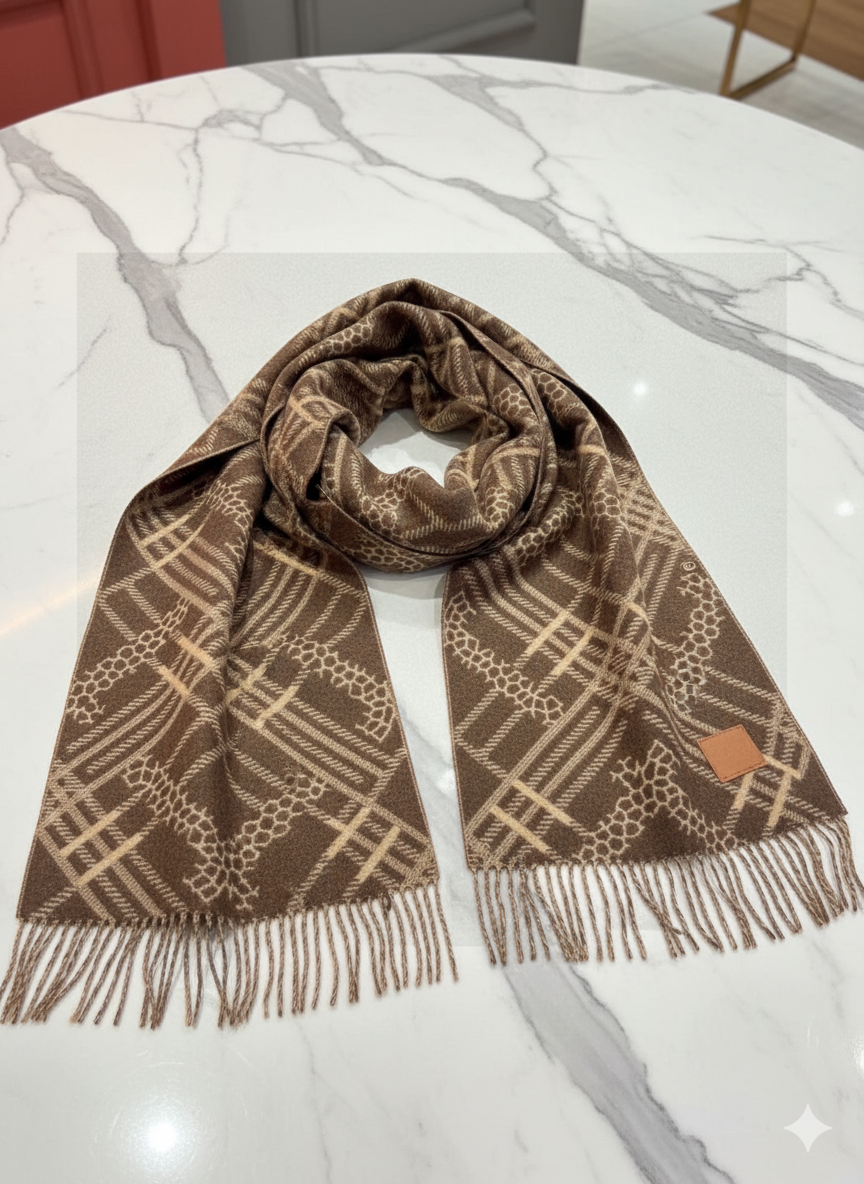 Burberry Plaid Double Sided Scarf