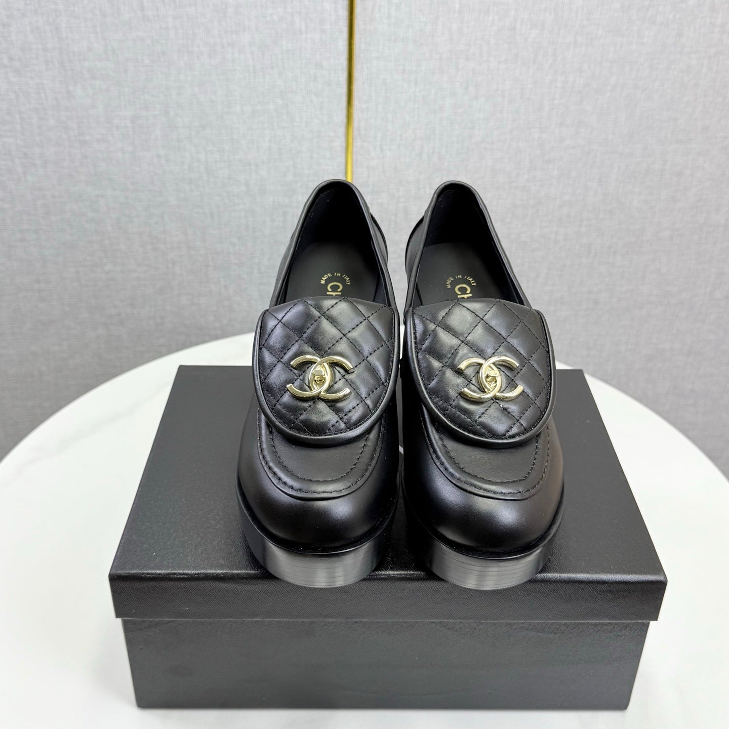 CHANEL Platform Loafer Heels
