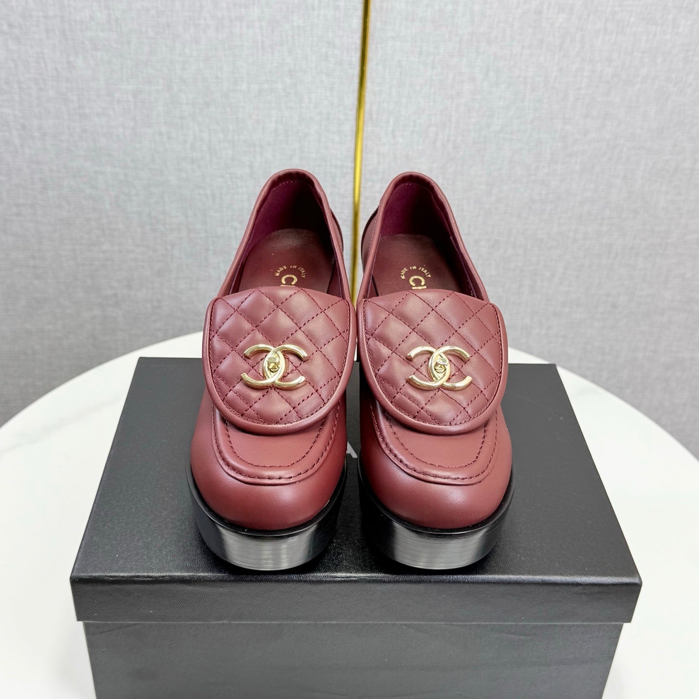 CHANEL Platform Loafer Heels