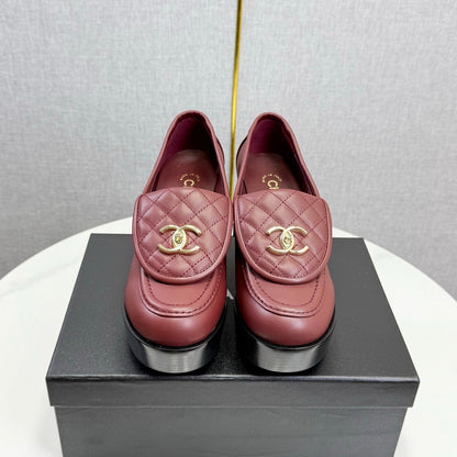 CHANEL Platform Loafer Heels
