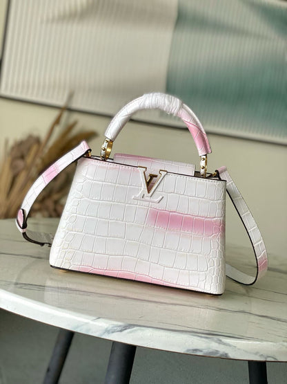 LOUIS VUITTON Capucines BB – Exotic Leather (Croc-Embossed Finish)