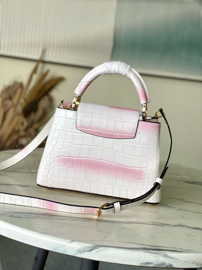 LOUIS VUITTON Capucines BB – Exotic Leather (Croc-Embossed Finish)