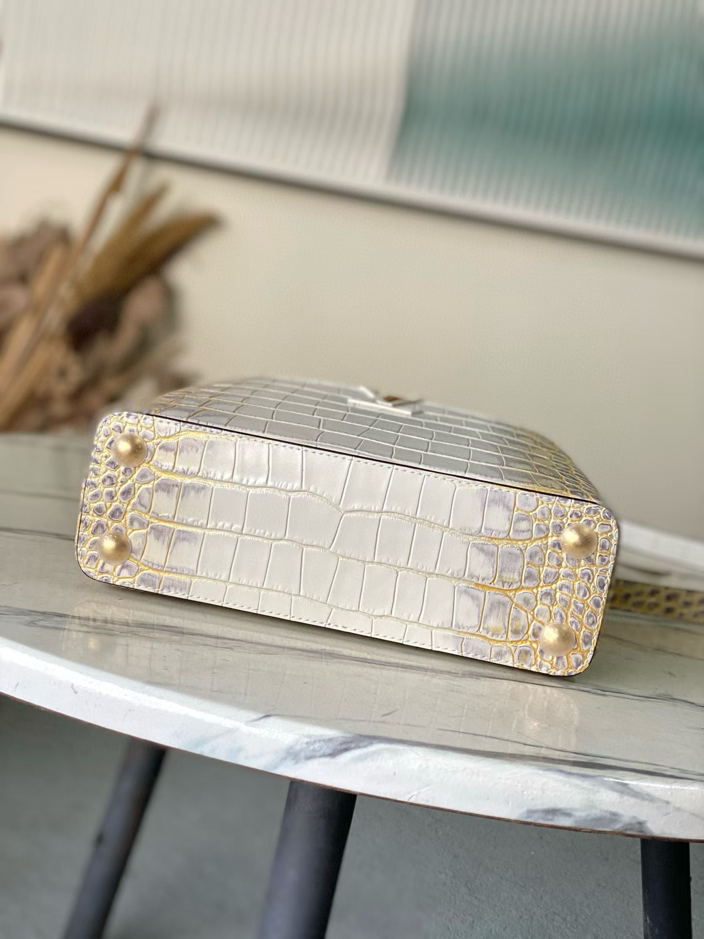 LOUIS VUITTON Capucines BB – Exotic Leather (Croc-Embossed Finish)