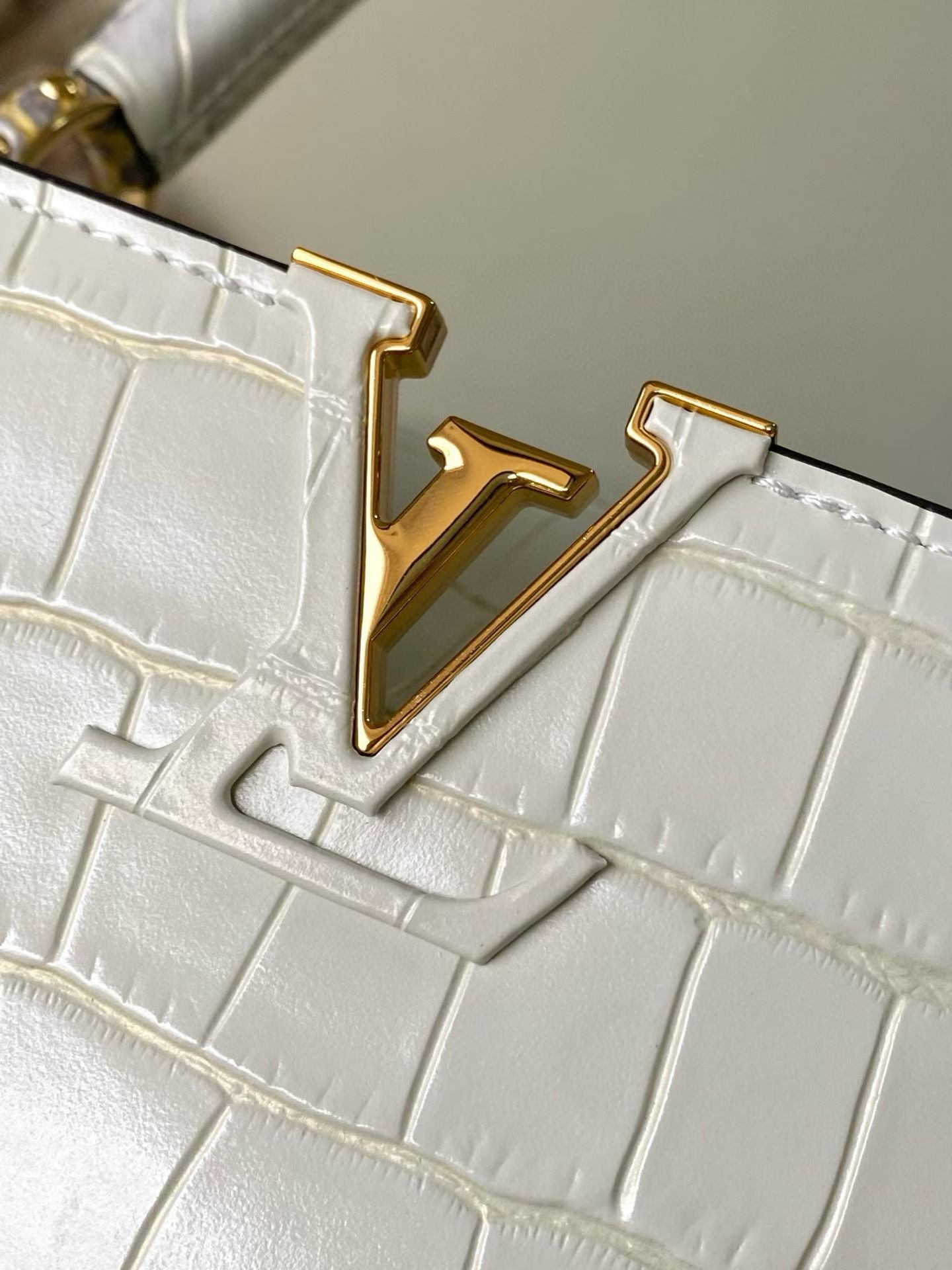 LOUIS VUITTON Capucines BB – Exotic Leather (Croc-Embossed Finish)