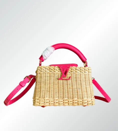 Louis Vuitton Capucines Mini Raffia