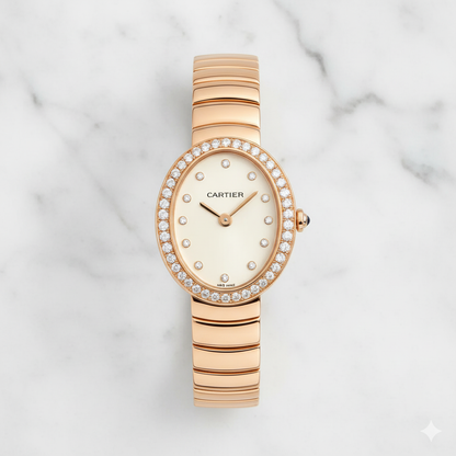 Cartier Baignoire Allongée (Diamond Bezel)