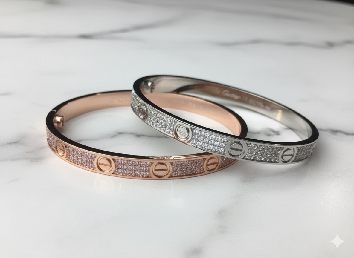 Cartier Love Bracelet (Pavé Diamond Version)