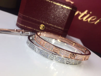 Cartier Love Bracelet (Pavé Diamond Version)