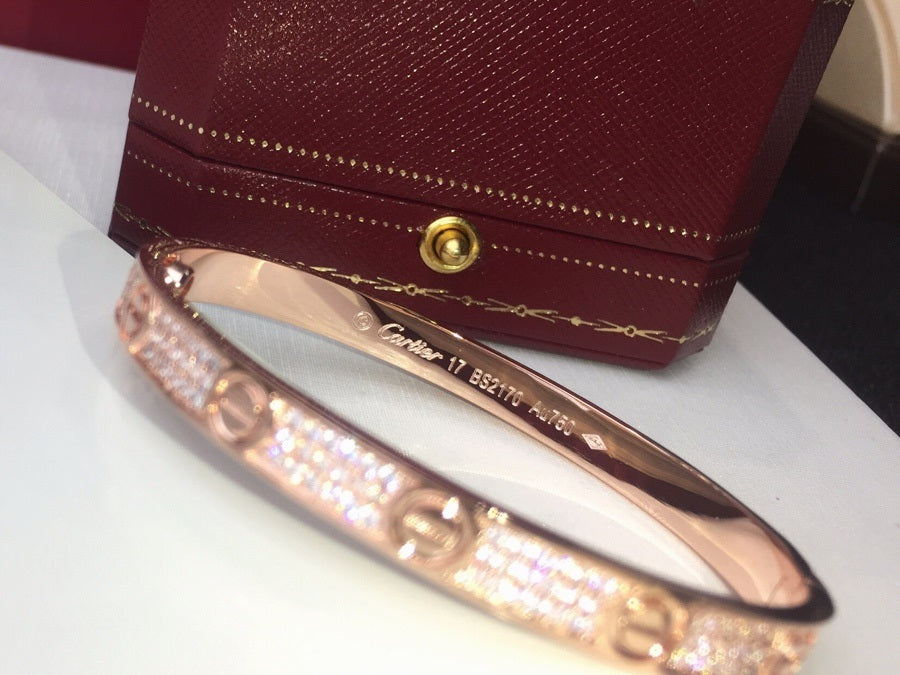 Cartier Love Bracelet (Pavé Diamond Version)