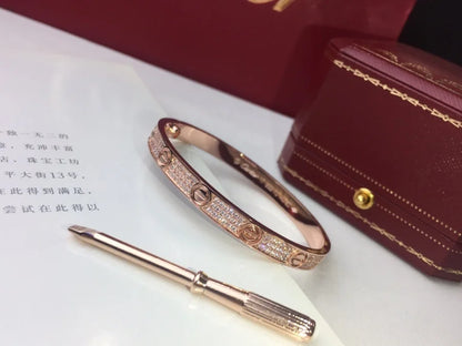 Cartier Love Bracelet (Pavé Diamond Version)