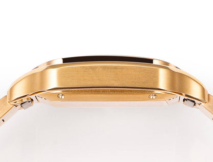 Cartier Santos de Cartier Automatic in Yellow Gold with Diamond Bezel