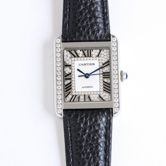 Cartier Tank Anglaise Diamond-Set Watch