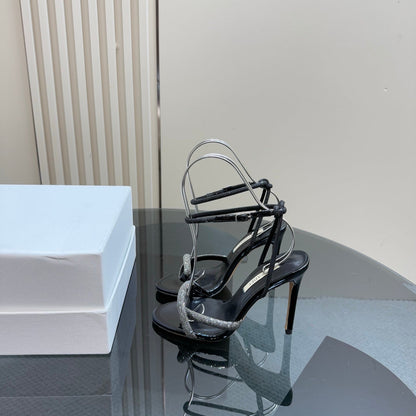 Casadei Strappy Metallic Sandals