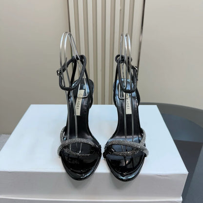 Casadei Strappy Metallic Sandals
