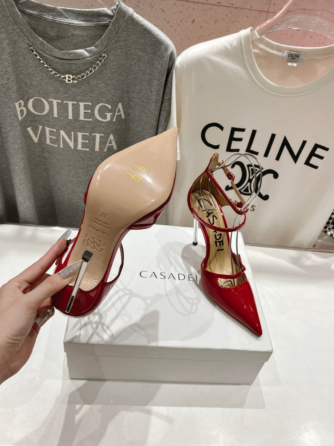 Casadei Rosso High Heels