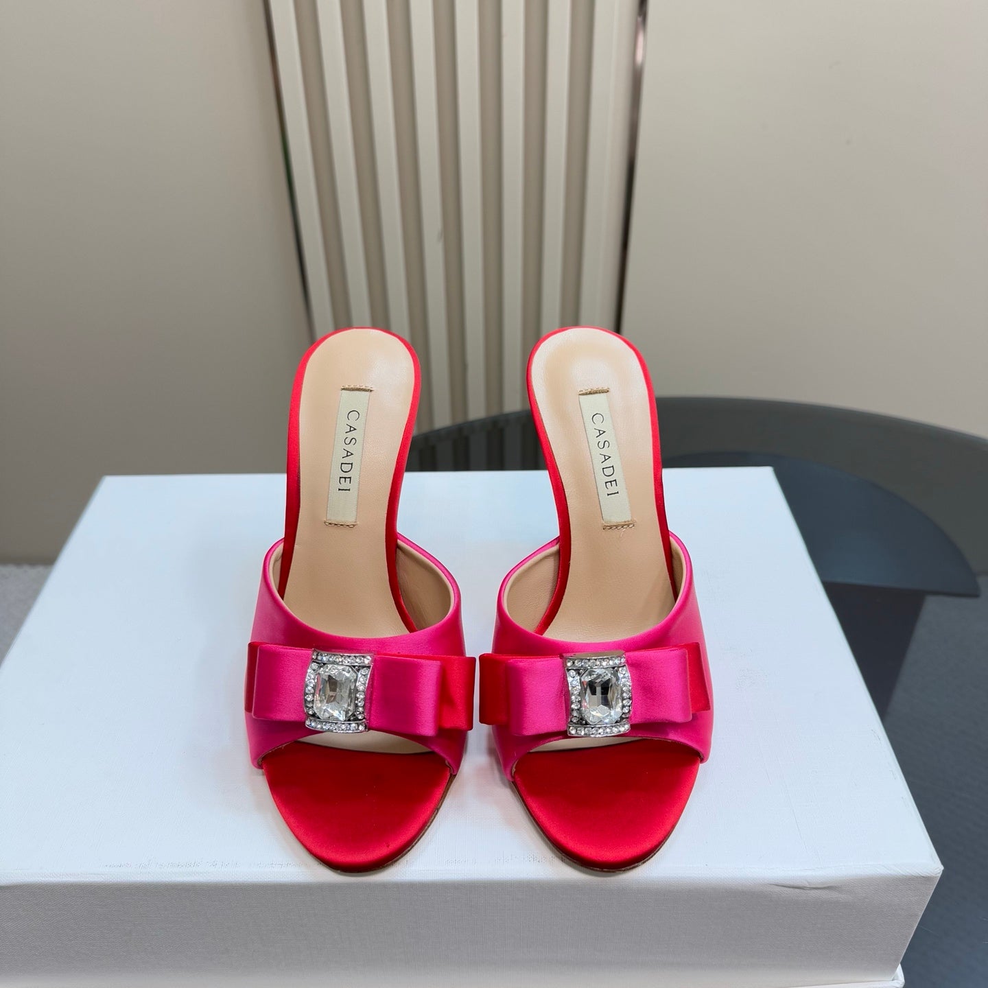 Casadei satin Mule Sandals