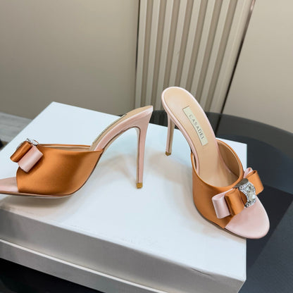 Casadei satin Mule Sandals