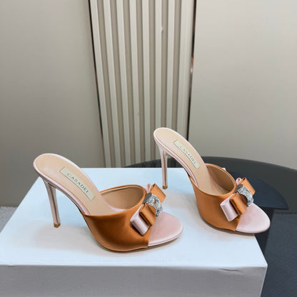 Casadei satin Mule Sandals