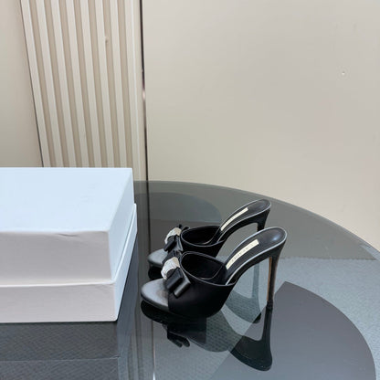 Casadei satin Mule Sandals