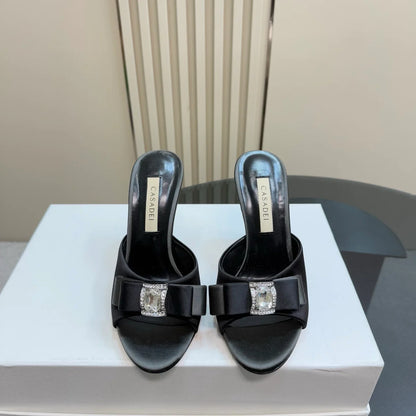 Casadei satin Mule Sandals