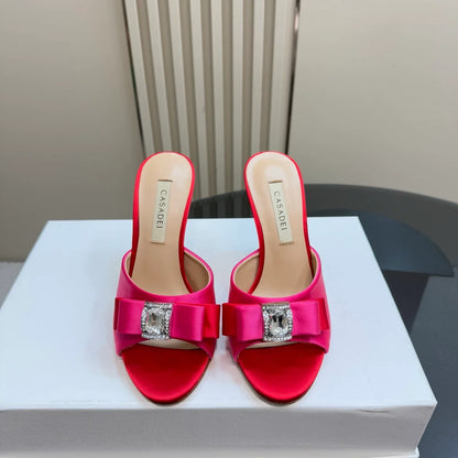 Casadei satin Mule Sandals