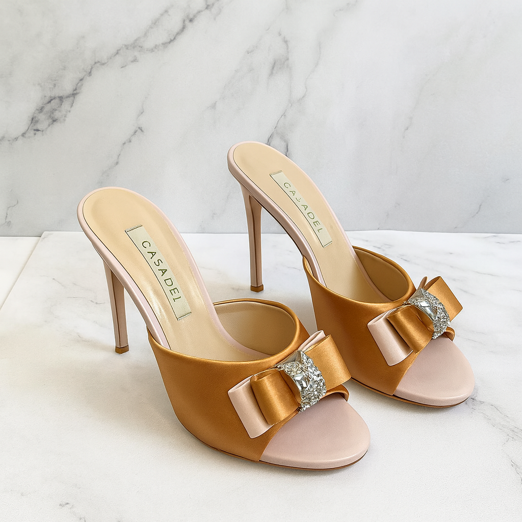 Casadei satin Mule Sandals