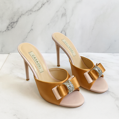 Casadei satin Mule Sandals
