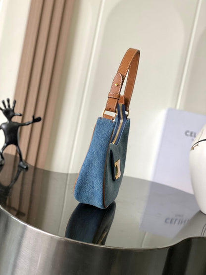 Celine Ava Triomphe Bag in Denim