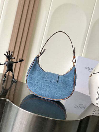Celine Ava Triomphe Bag in Denim