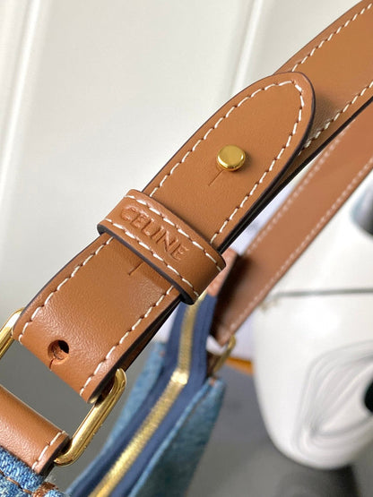 Celine Ava Triomphe Bag in Denim