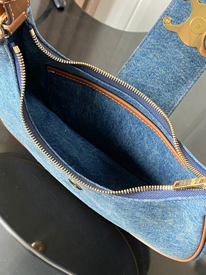 Celine Ava Triomphe Bag in Denim